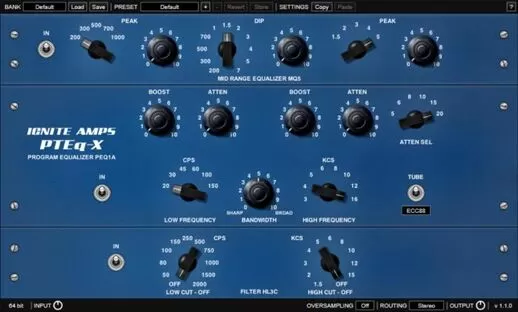 loopazon PTEq-X Ignite Amps Free Simulator EQ Filter Mixing Host Download