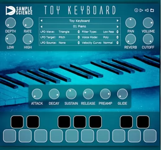 loopazon toy keyboard sample science free filter download